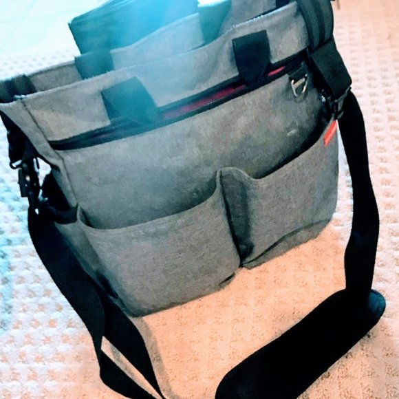 Skip Hop Duo Signature Diaper Bag - Heather Grey - Picture 4 of 4